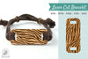 Zebra Texture Laser Cut Bracelet Design Bundle