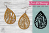 Zebra Texture Laser Cut Earrings SVG Bundle