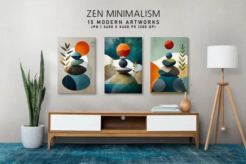 Zen Minimalism - Wall Art - CraftNest - Digital Crafting and Art