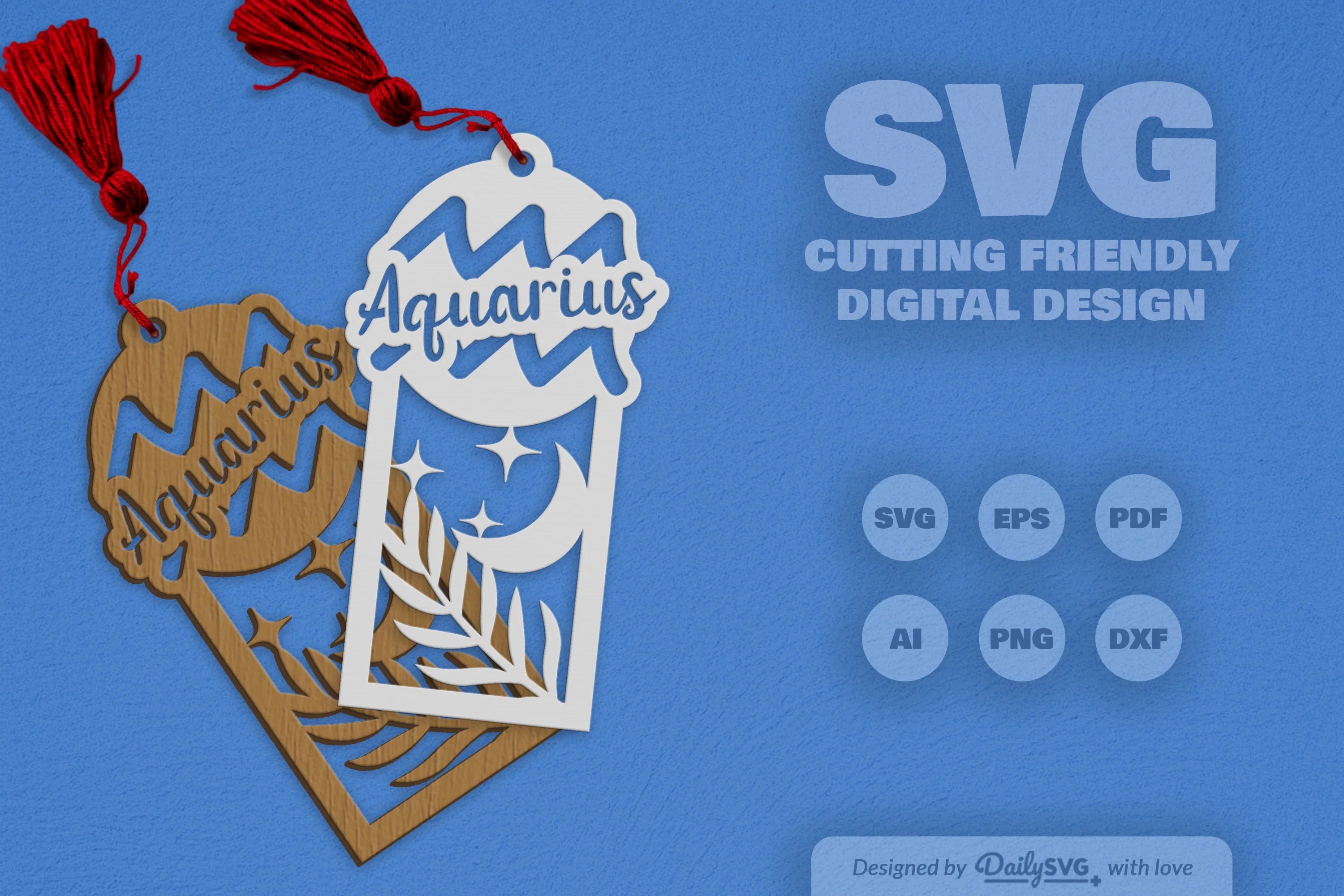 Aquarius Zodiac Laser Cut SVG Bundle - CraftNest - Digital Crafting and Art