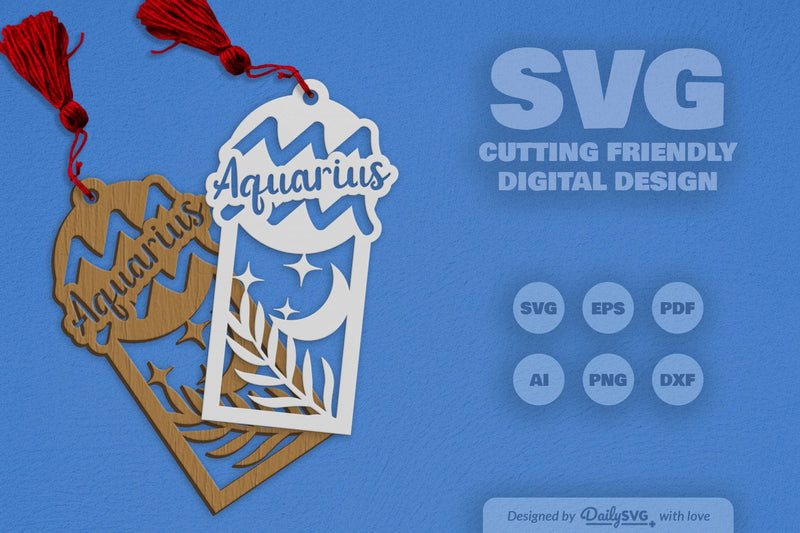 Aquarius Zodiac Laser Cut SVG Bundle - CraftNest - Digital Crafting and Art