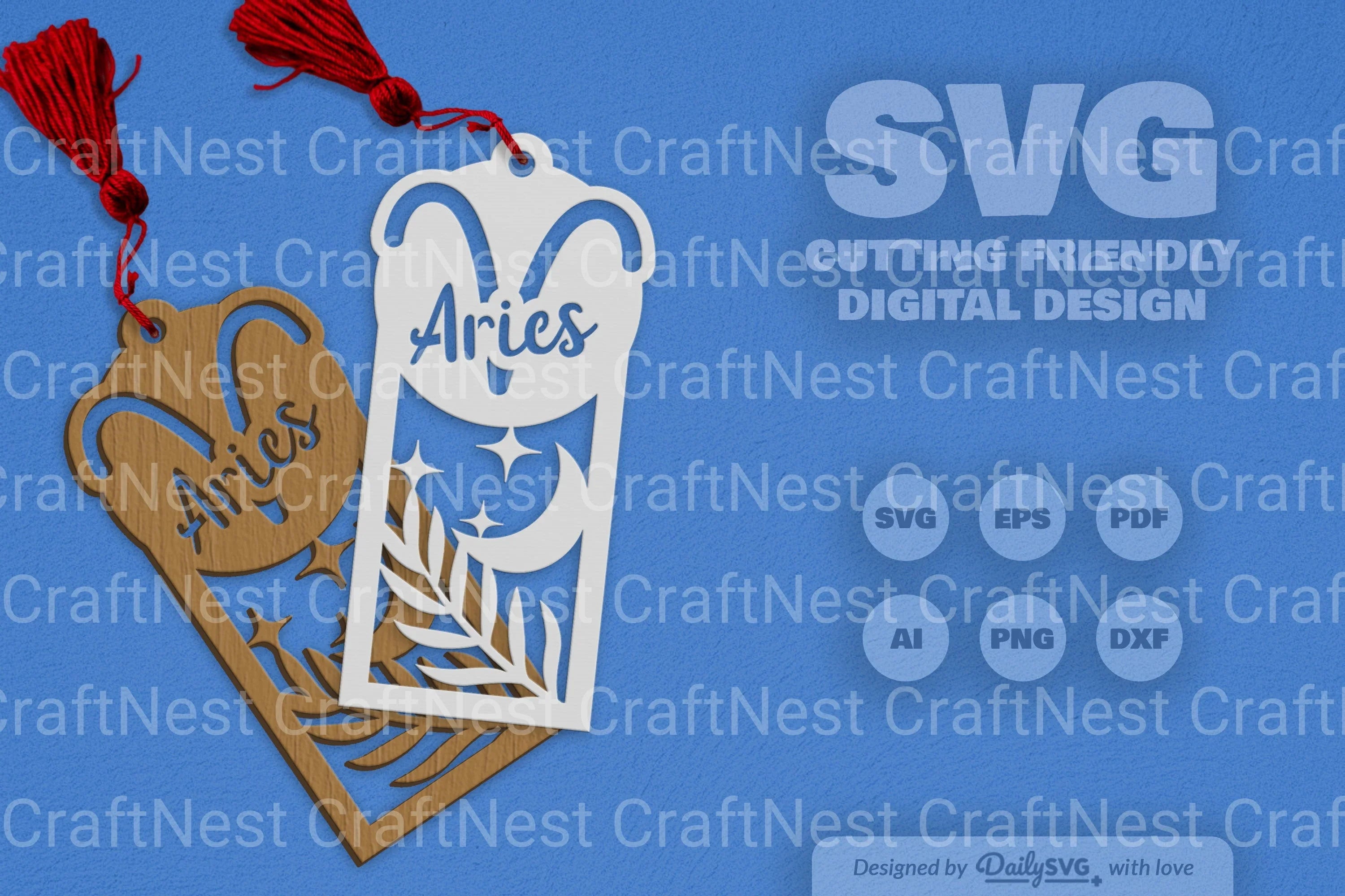 Zodiac Laser Cut Aries SVG Bundle SVGs