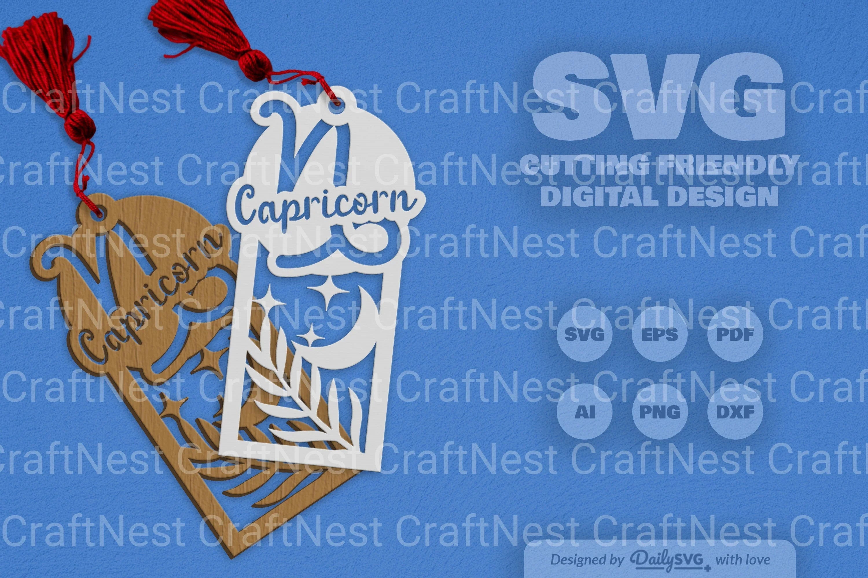 Capricorn Zodiac Laser Cut SVG Bundle
