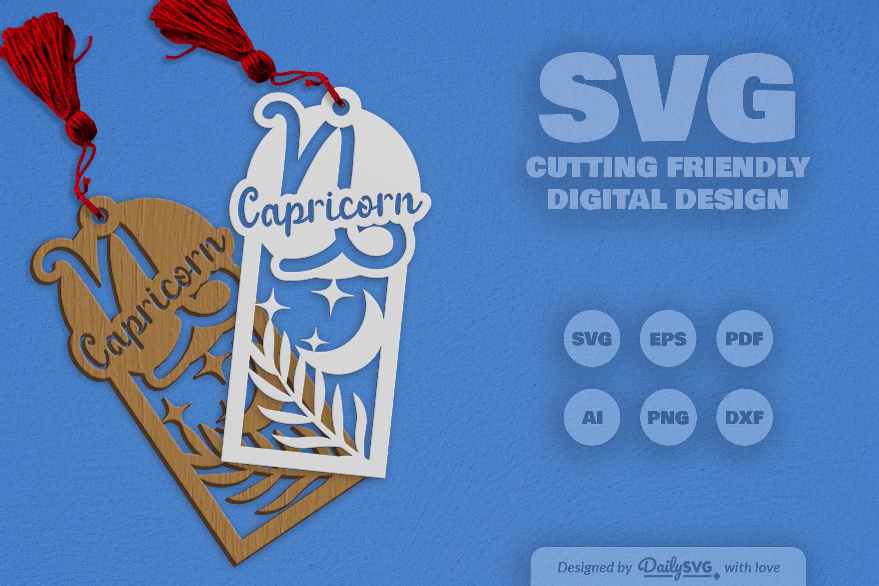 Capricorn Zodiac Laser Cut SVG Bundle 1 - CraftNest - Digital Crafting and Art