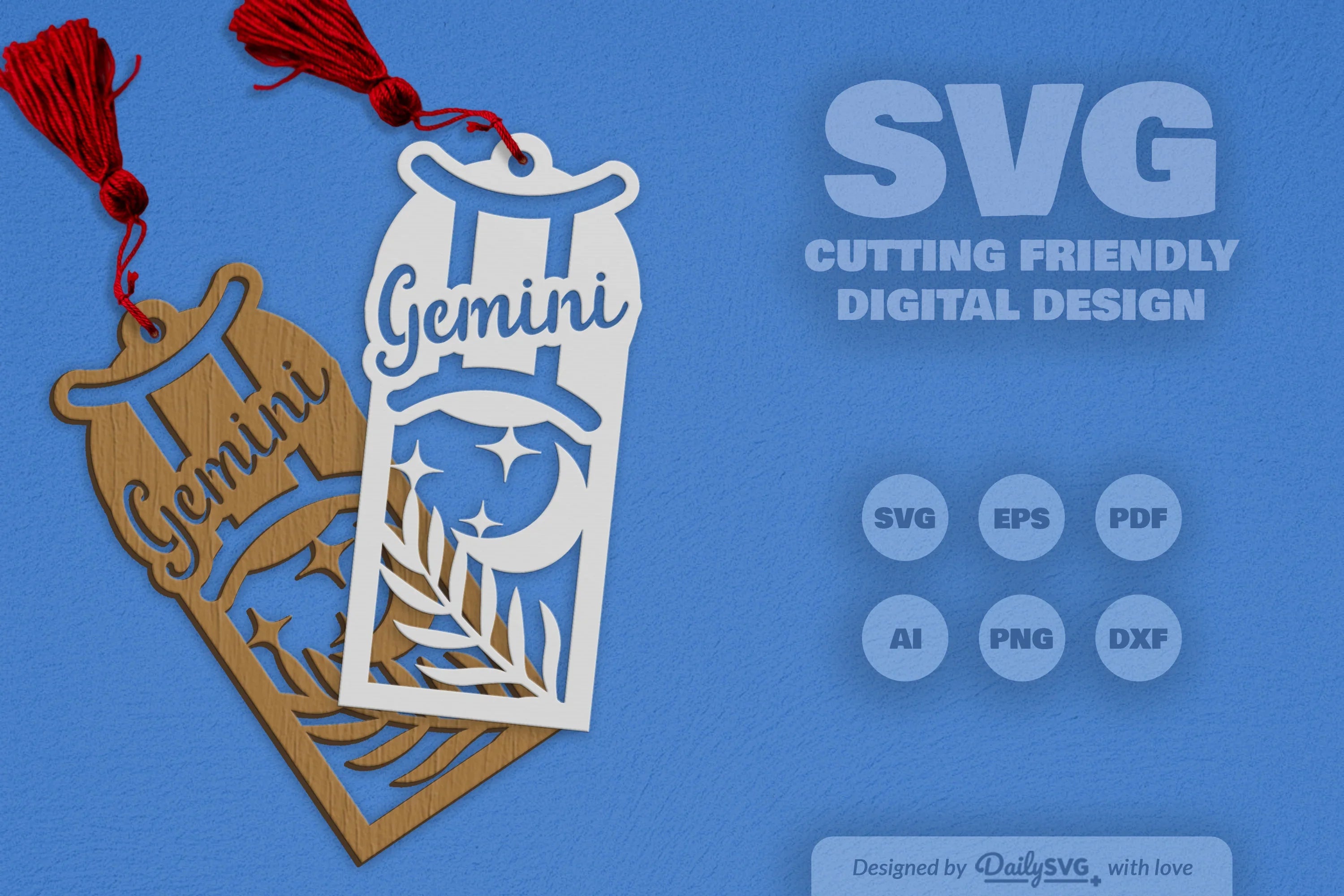 Gemini Zodiac SVG Laser Cut SVG Bundle - CraftNest - Digital Crafting and Art