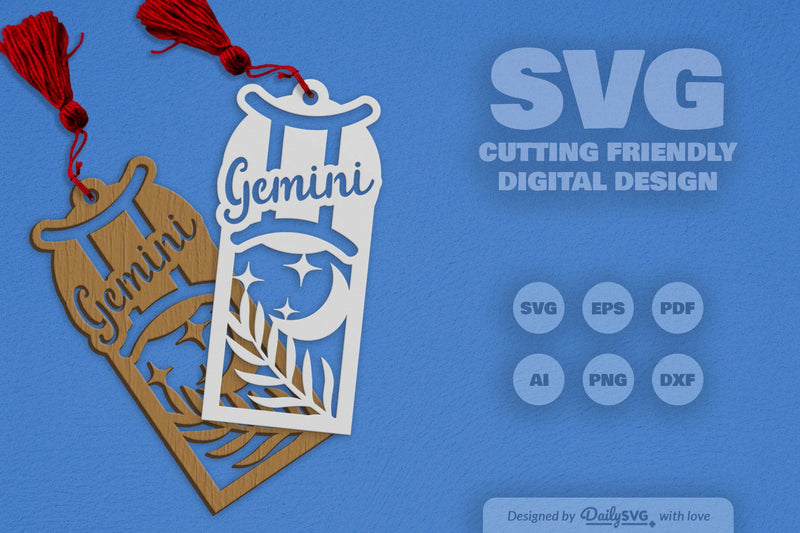 Gemini Zodiac SVG Laser Cut SVG Bundle - CraftNest - Digital Crafting and Art