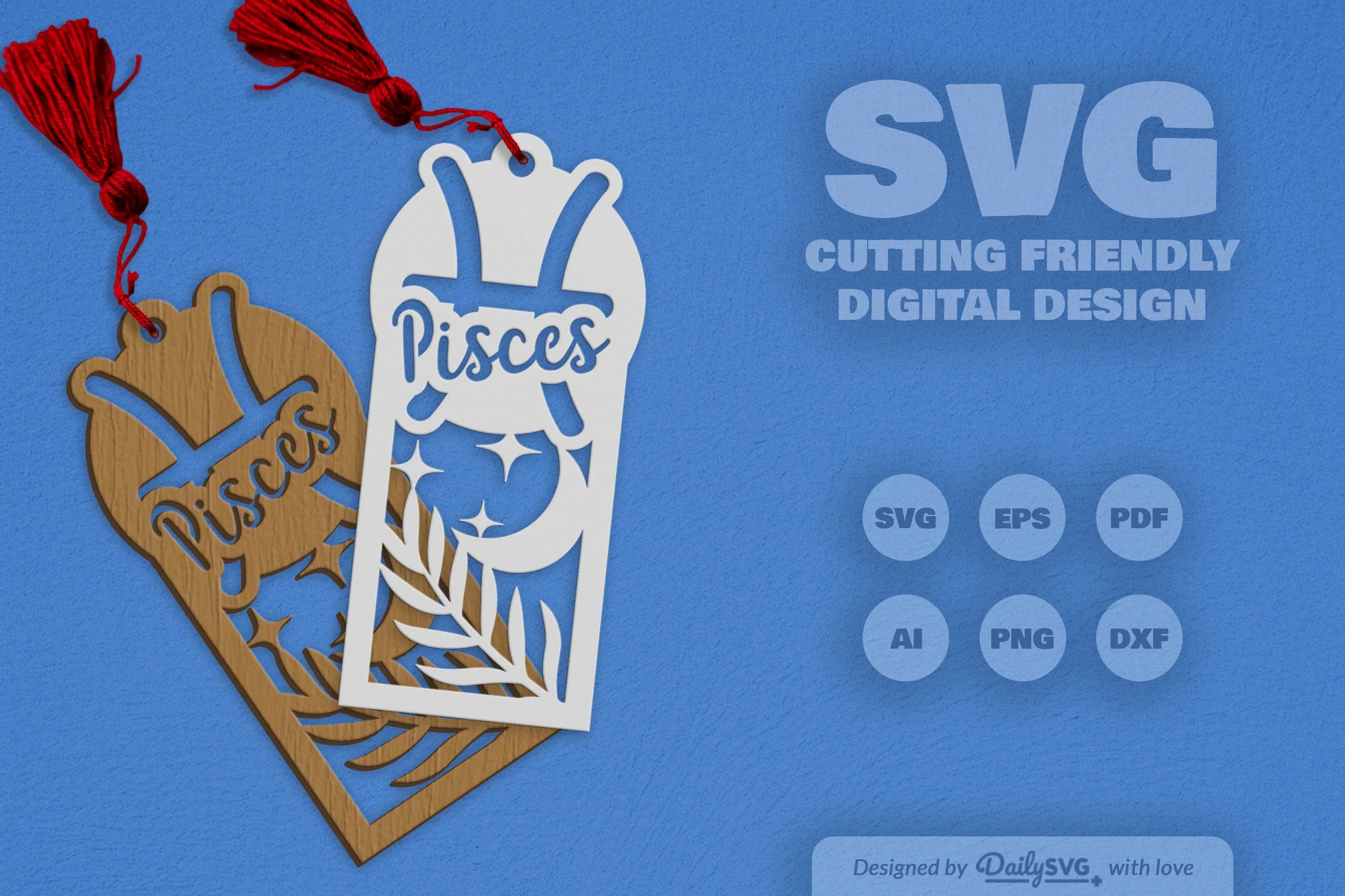 Pisces Zodiac Laser Cut SVG Bundle 1 - CraftNest - Digital Crafting and Art