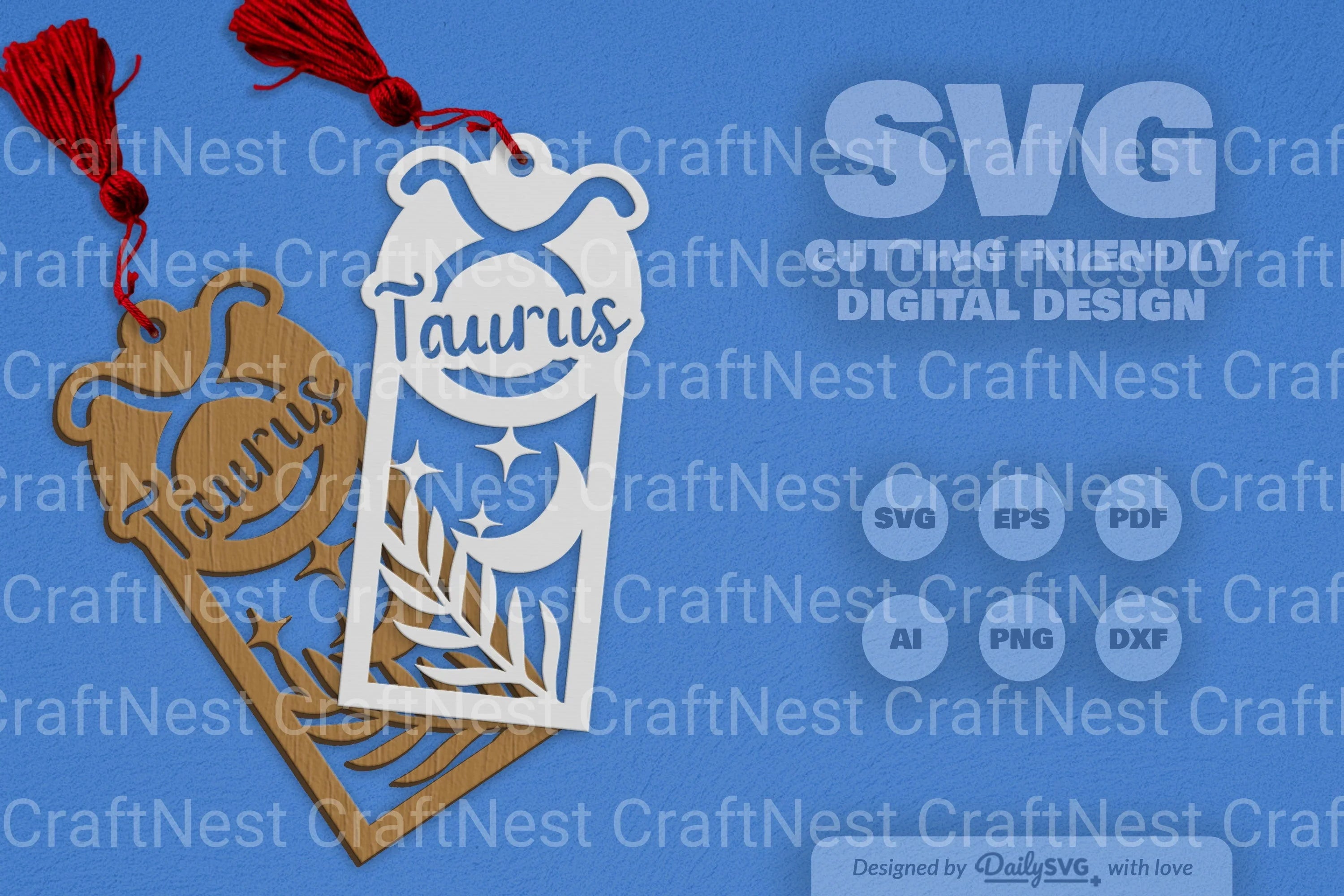 Zodiac Laser Cut Taurus SVG Bundle SVGs