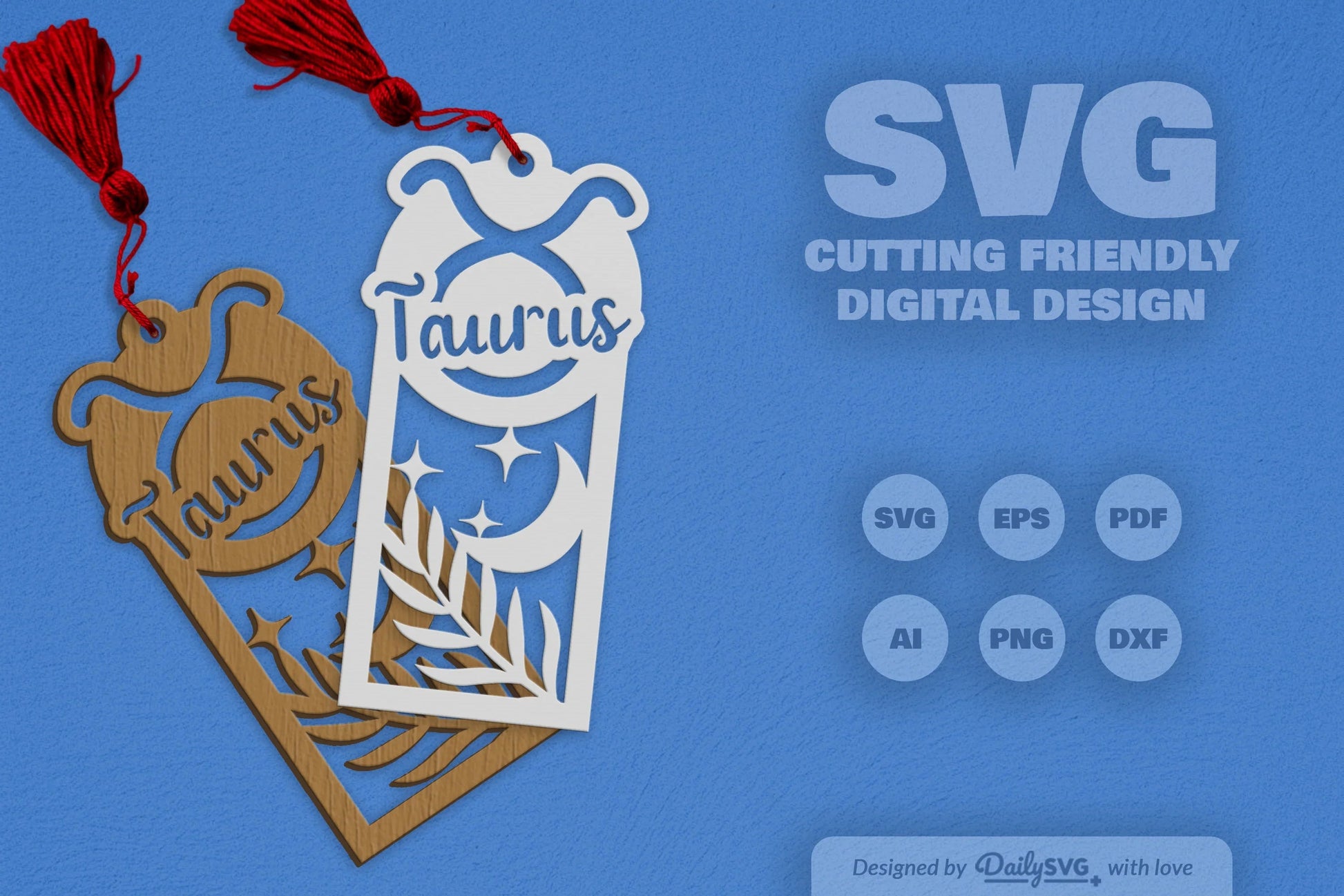 Zodiac Laser Cut Taurus SVG Bundle SVGs - CraftNest - Digital Crafting and Art
