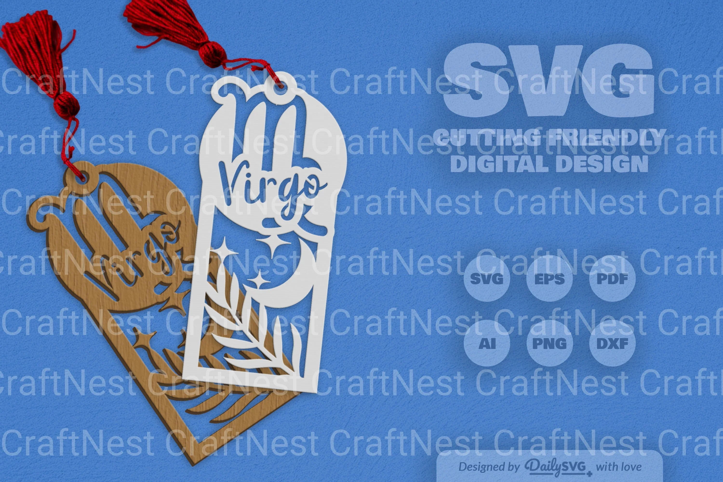Virgo Zodiac Laser Cut SVG Bundle