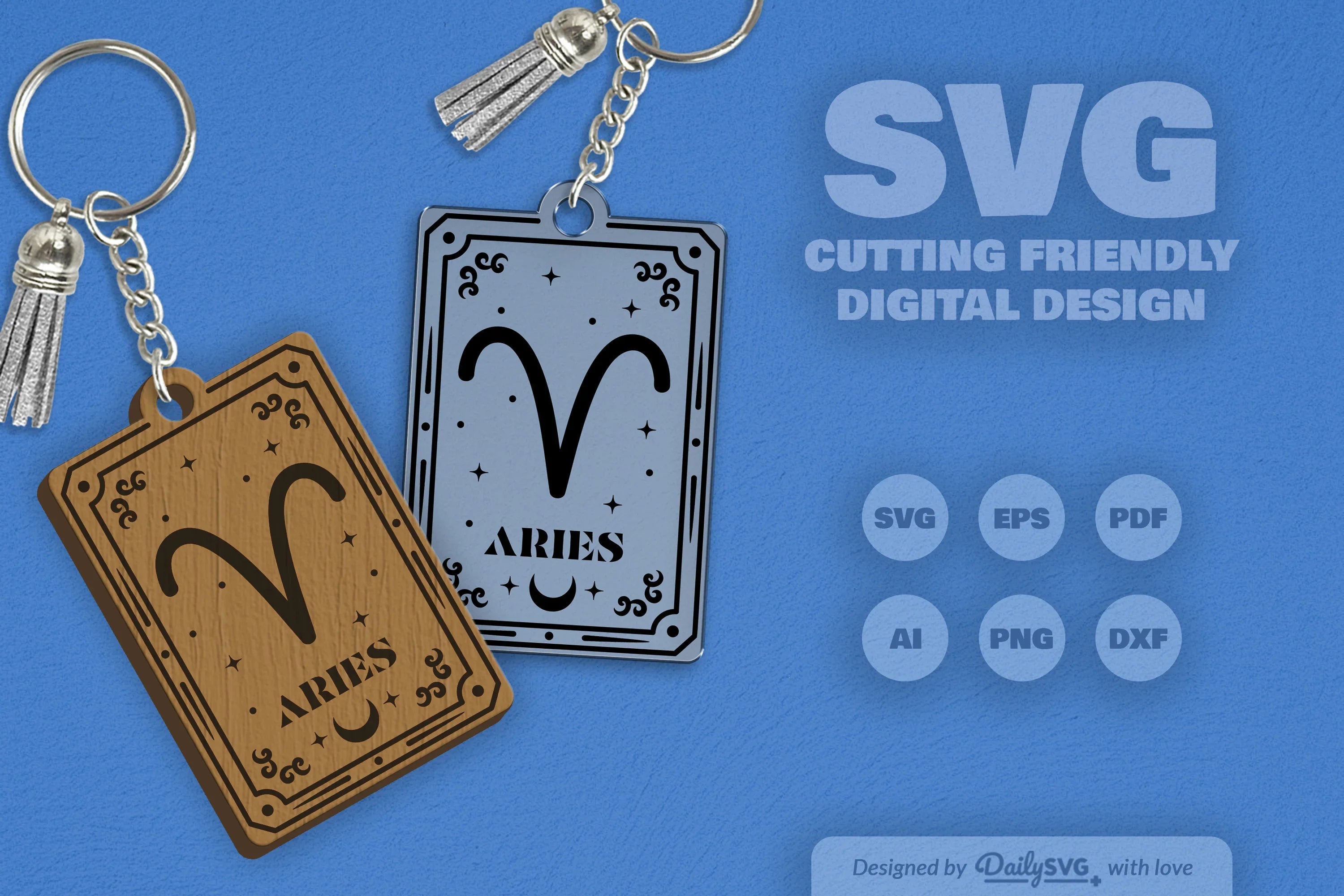 Zodiac Card Aries SVG Bundle - CraftNest - Digital Crafting and Art