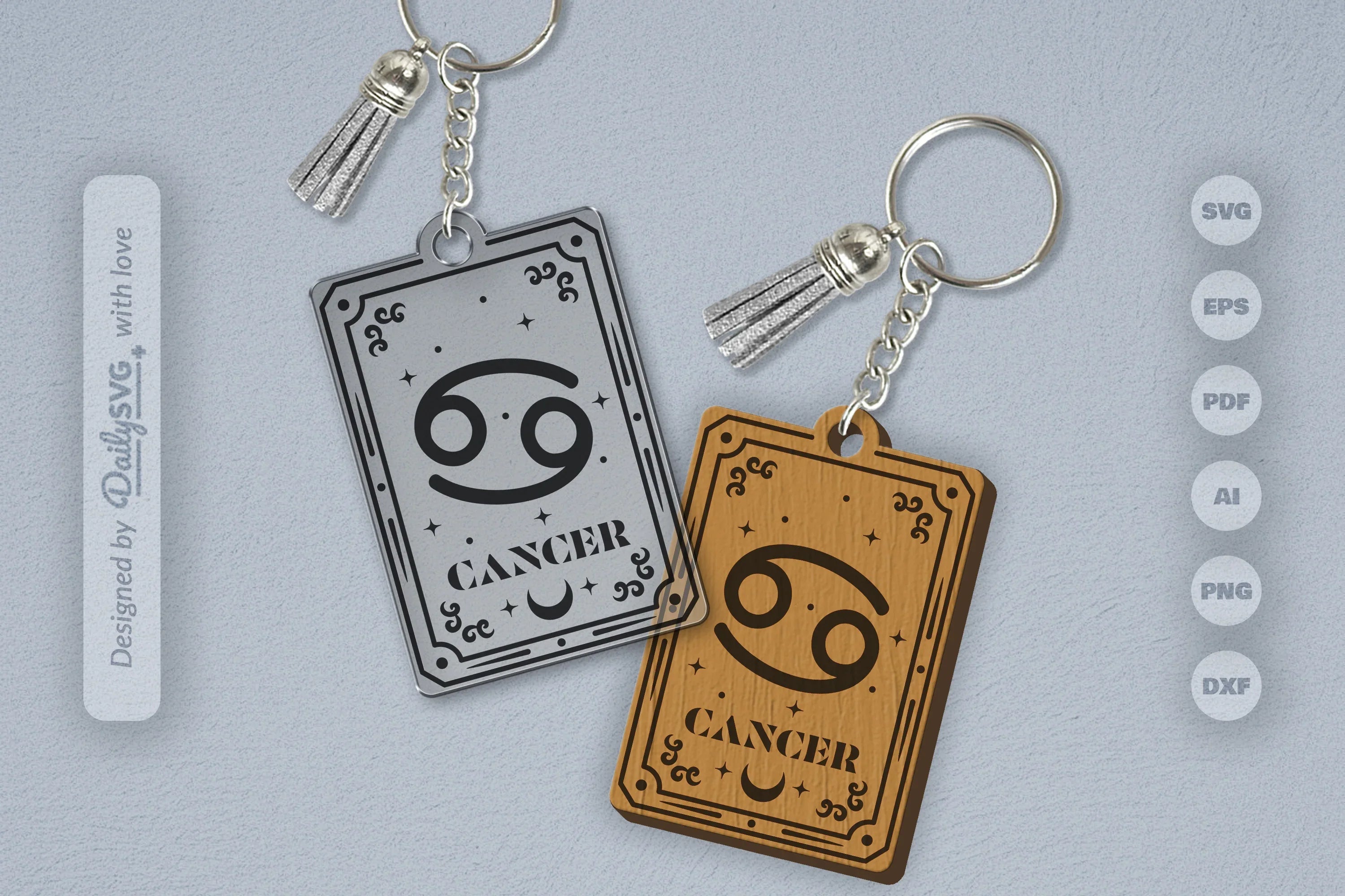 Zodiac Cancer SVG Card SVG Bundle - CraftNest - Digital Crafting and Art