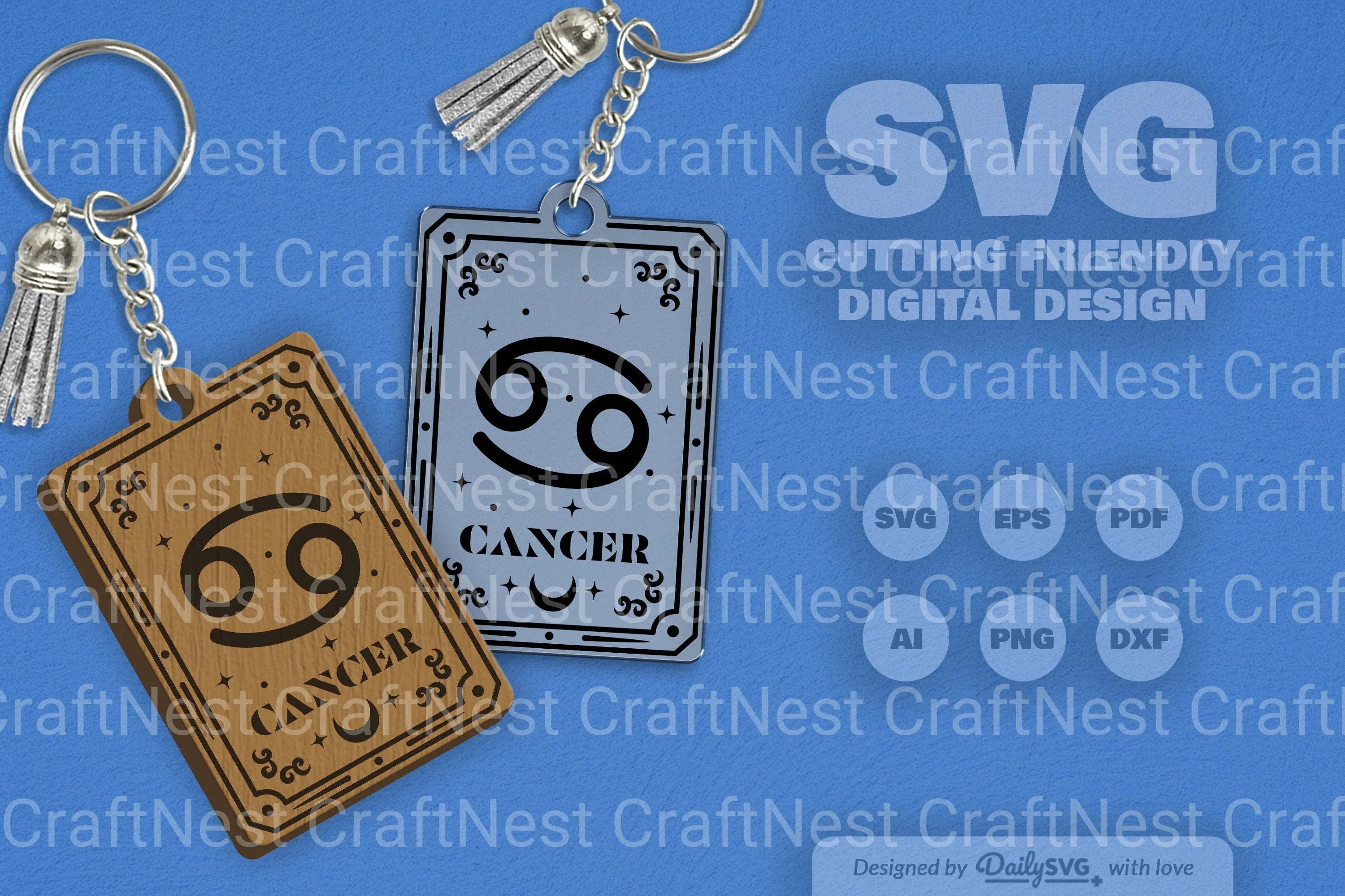 Zodiac Cancer SVG Card SVG Bundle