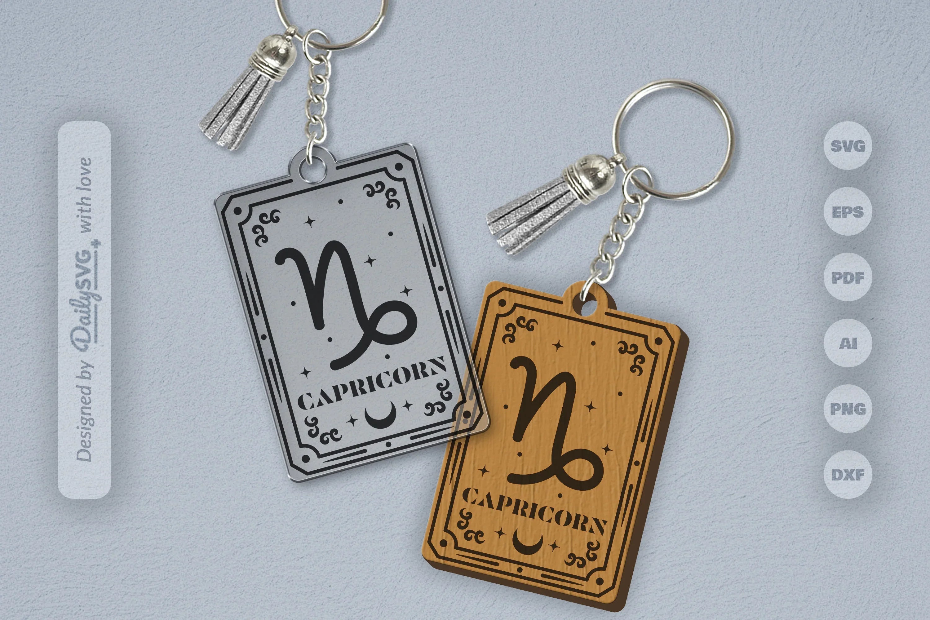 Capricorn Zodiac SVG Card SVG Bundle - CraftNest - Digital Crafting and Art