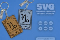Capricorn Zodiac SVG Card SVG Bundle - CraftNest - Digital Crafting and Art