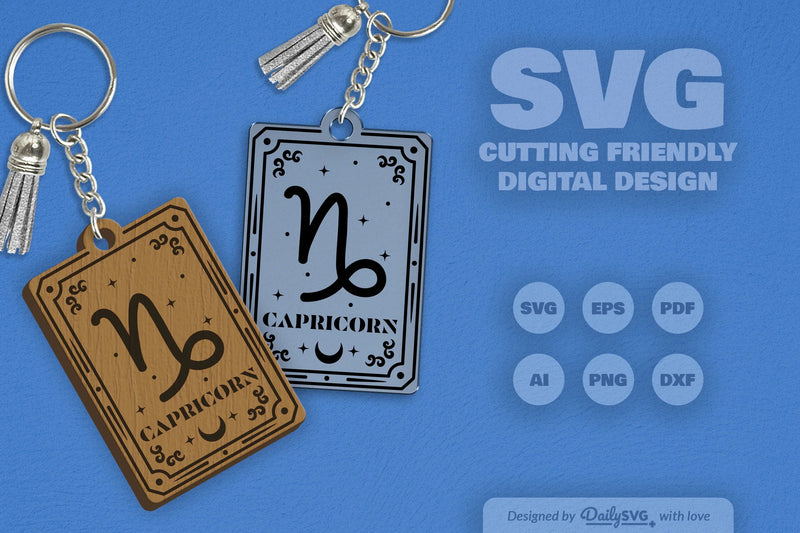 Capricorn Zodiac SVG Card SVG Bundle - CraftNest - Digital Crafting and Art