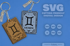 Gemini Zodiac SVG Card SVG Bundle - CraftNest - Digital Crafting and Art