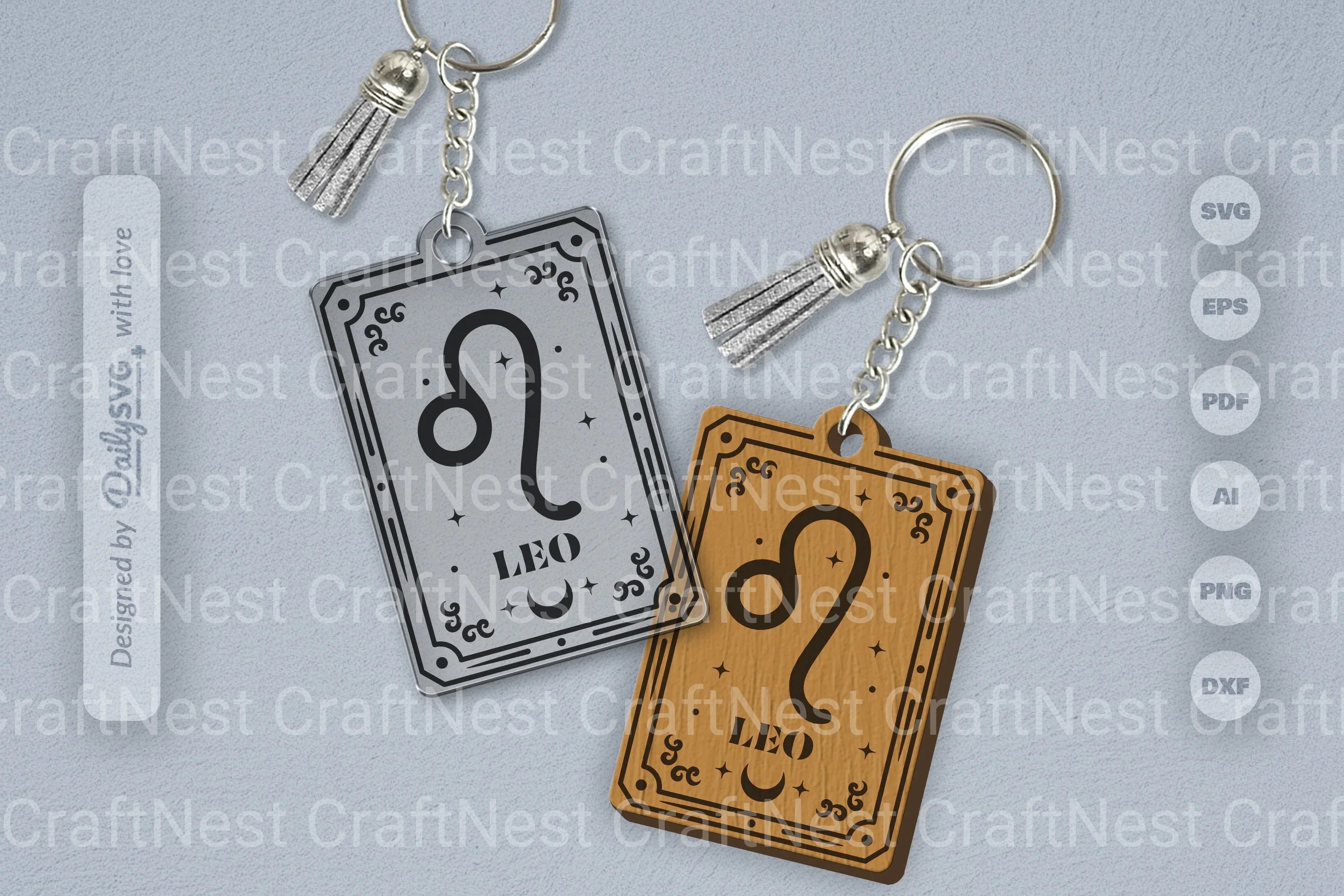 Zodiac Card Leo SVG Bundle