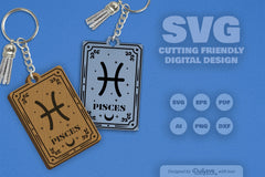 Pisces Zodiac SVG Bundle for Crafting - CraftNest - Digital Crafting and Art