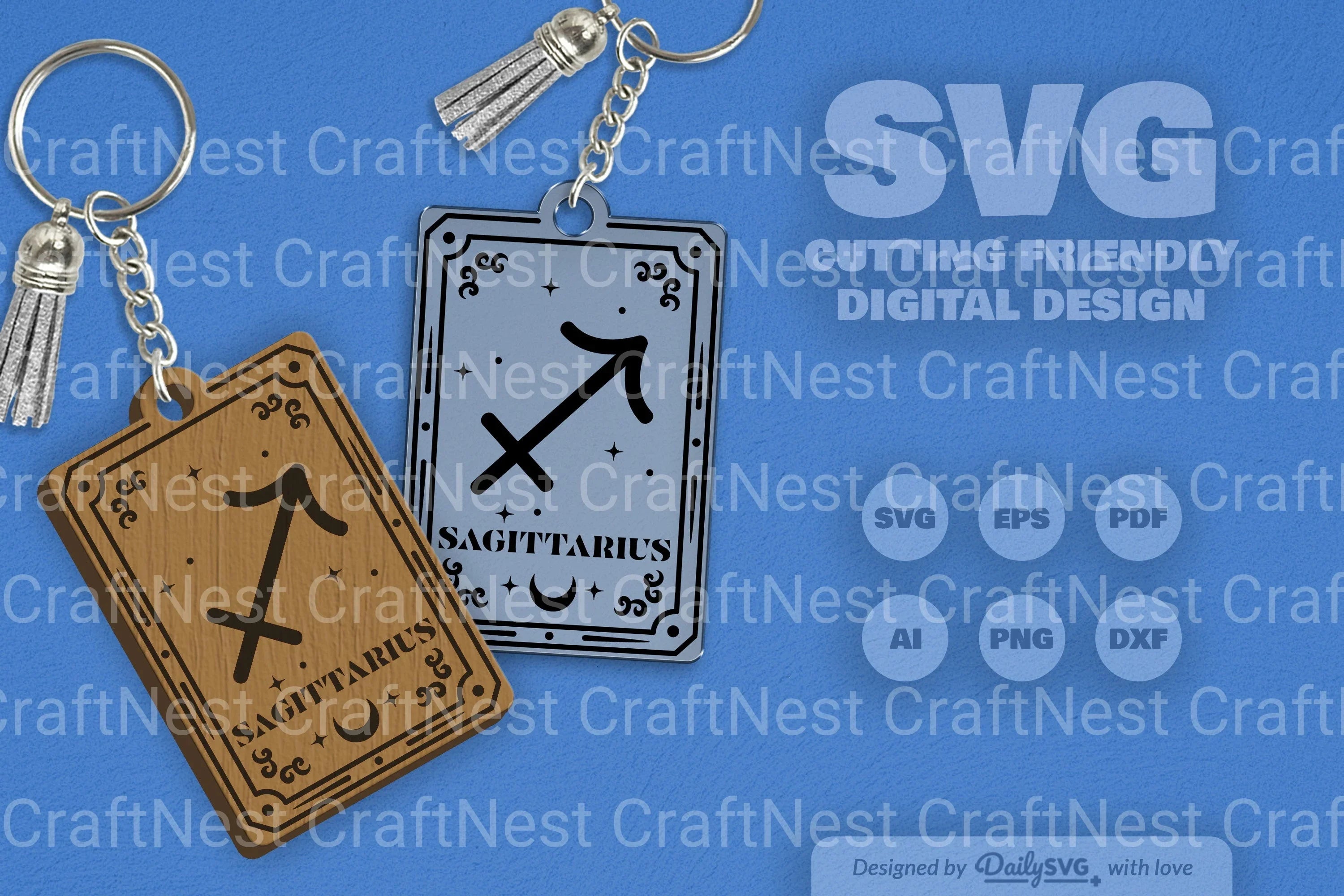 Zodiac SVG Bundle: Sagittarius Card Designs