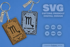 Scorpio Zodiac SVG Card SVG Bundle - CraftNest - Digital Crafting and Art
