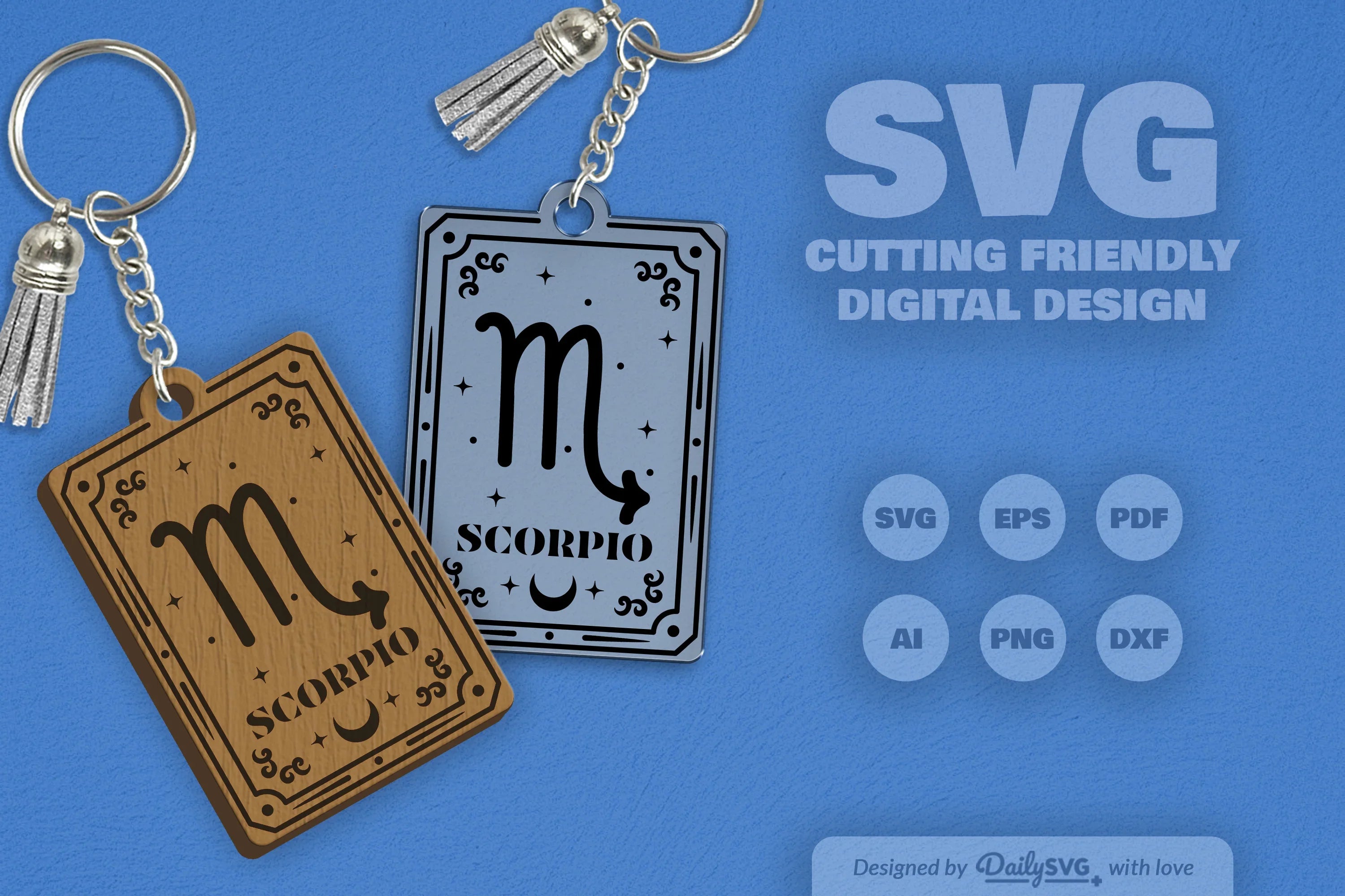 Scorpio Zodiac SVG Card SVG Bundle - CraftNest - Digital Crafting and Art