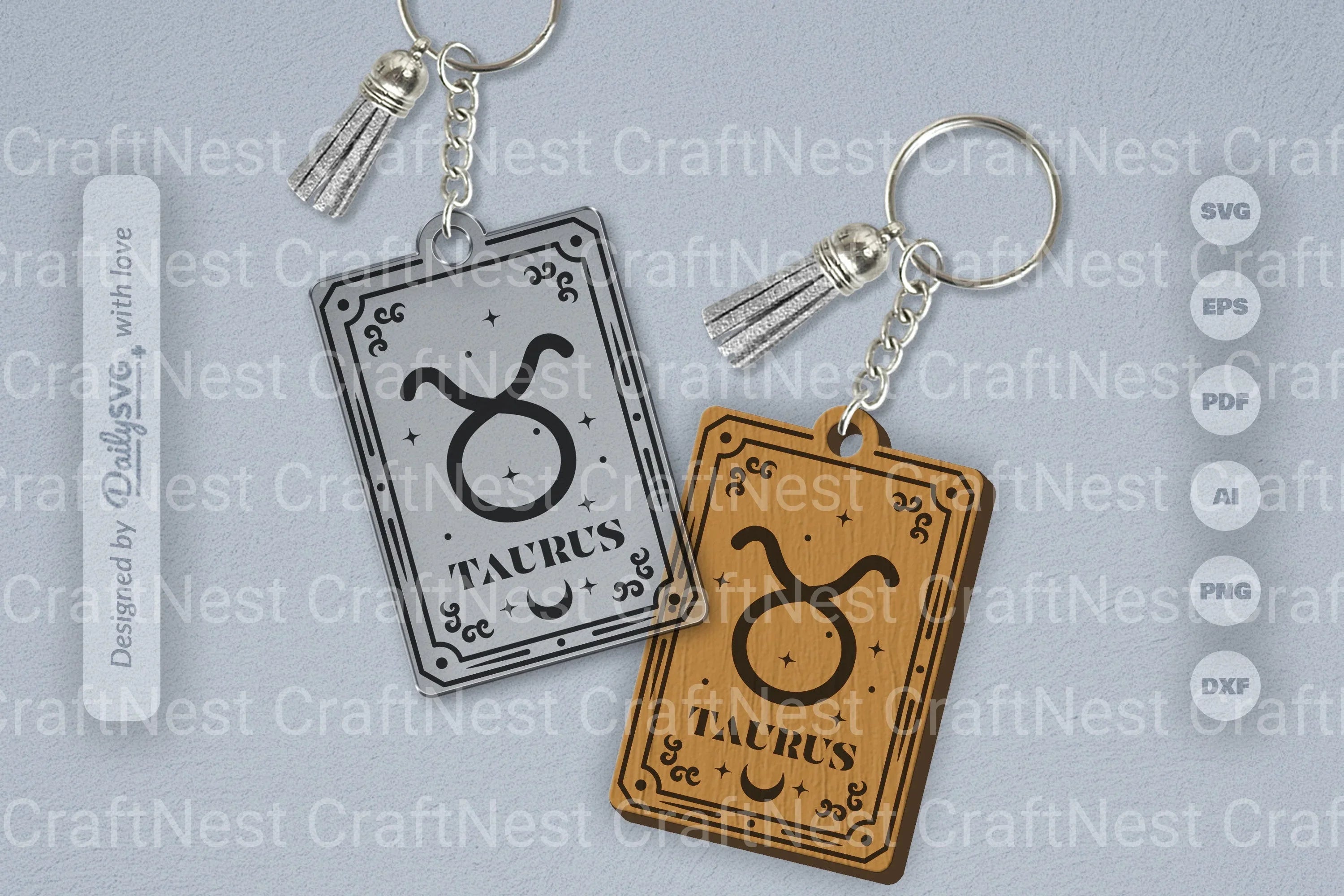 Zodiac Card Taurus SVG Bundle