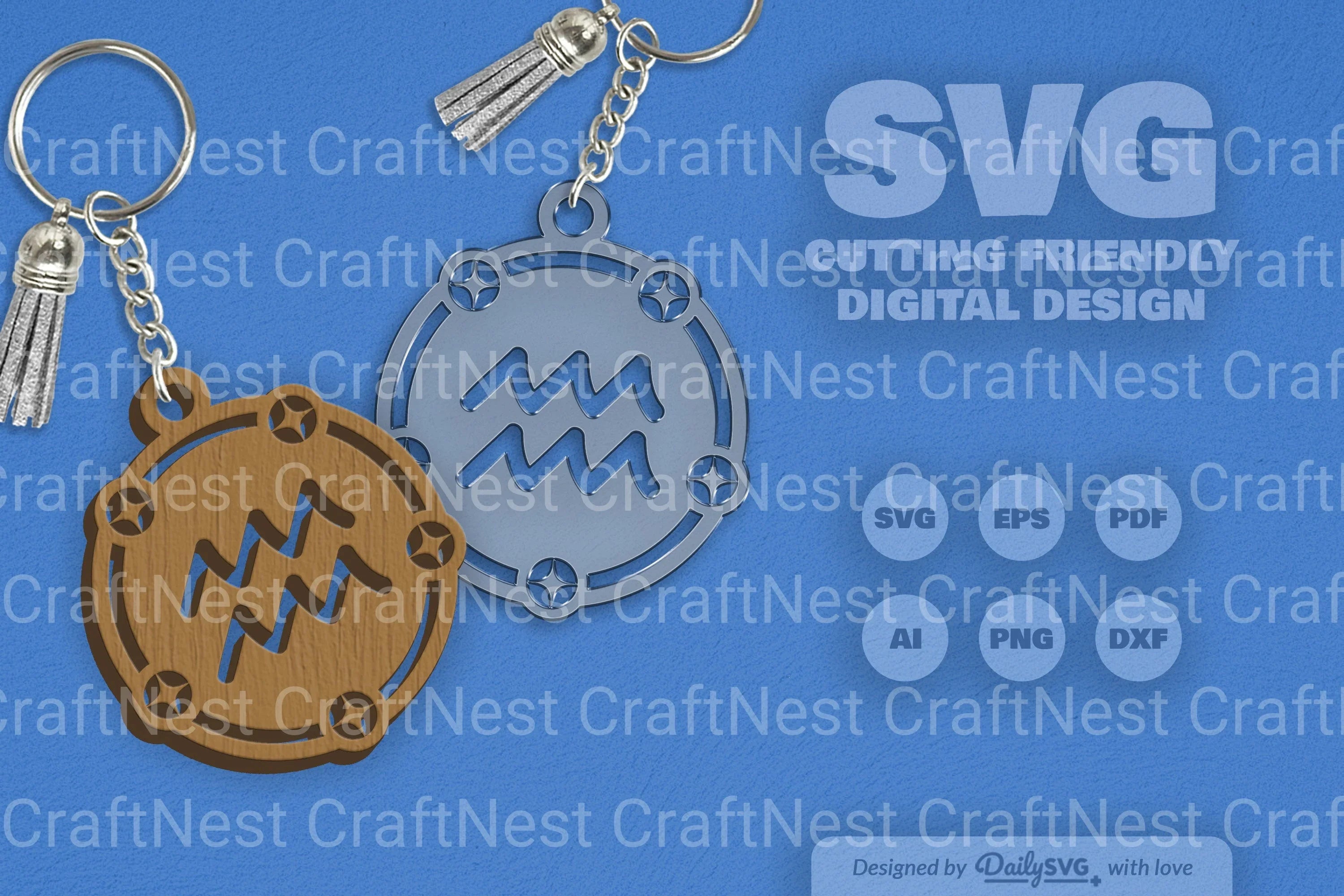 Aquarius Zodiac SVG Bundle