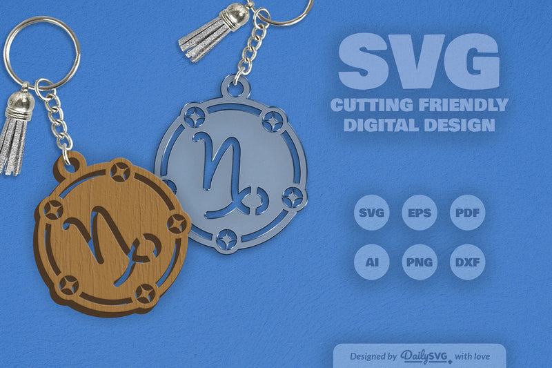Capricorn Zodiac SVG Bundle 1 - CraftNest - Digital Crafting and Art