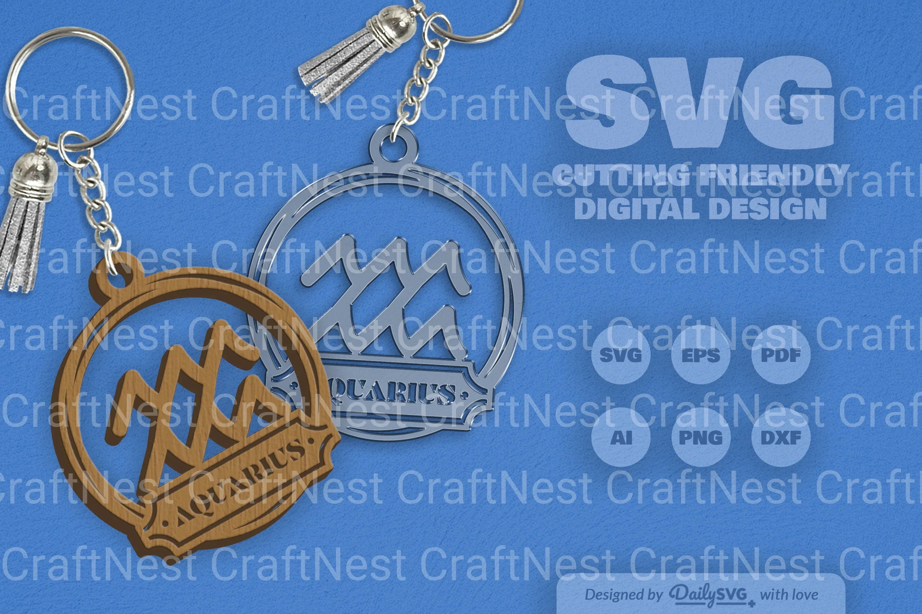 Aquarius Zodiac Sign SVG Bundle