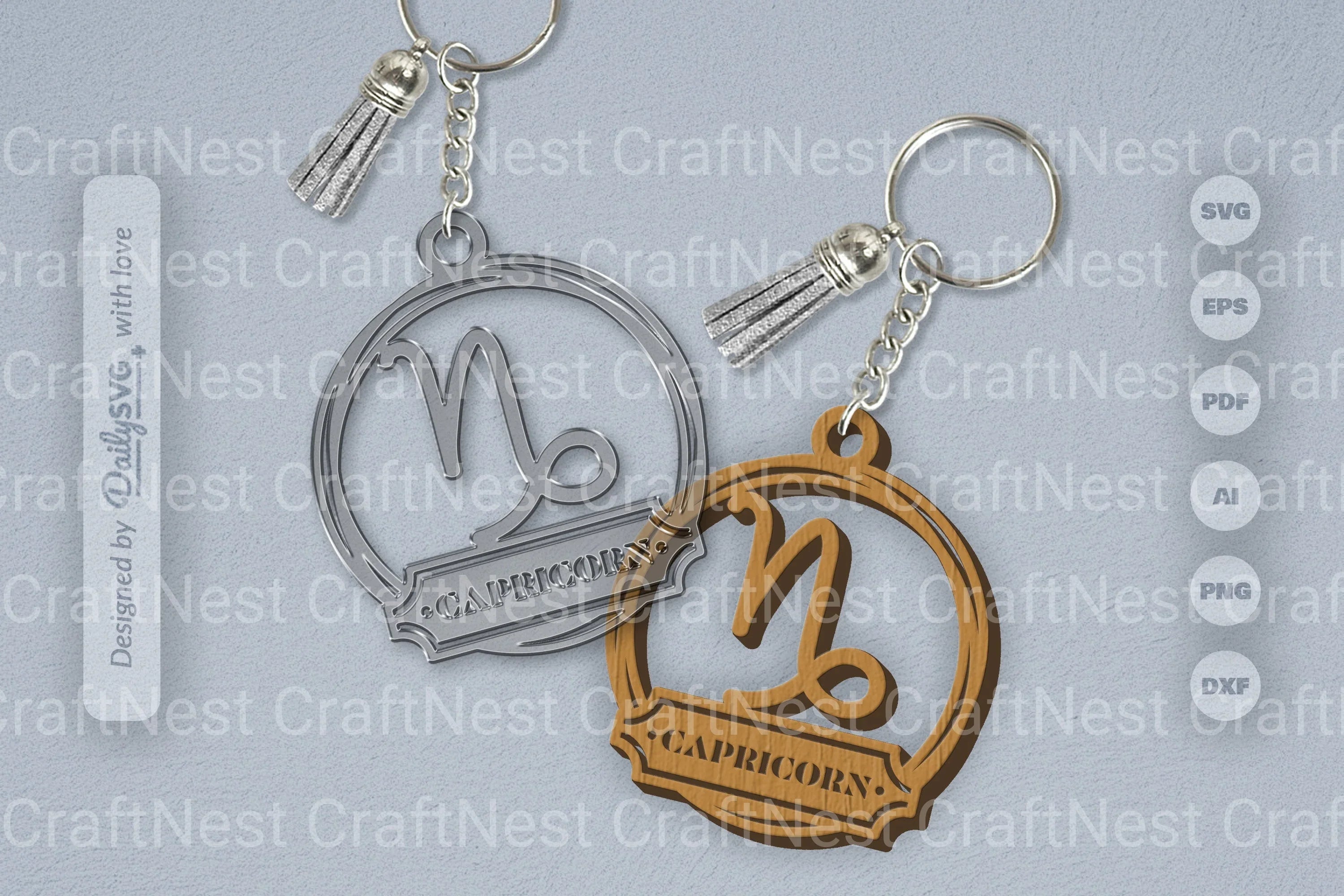 Capricorn Zodiac Sign SVG Bundle