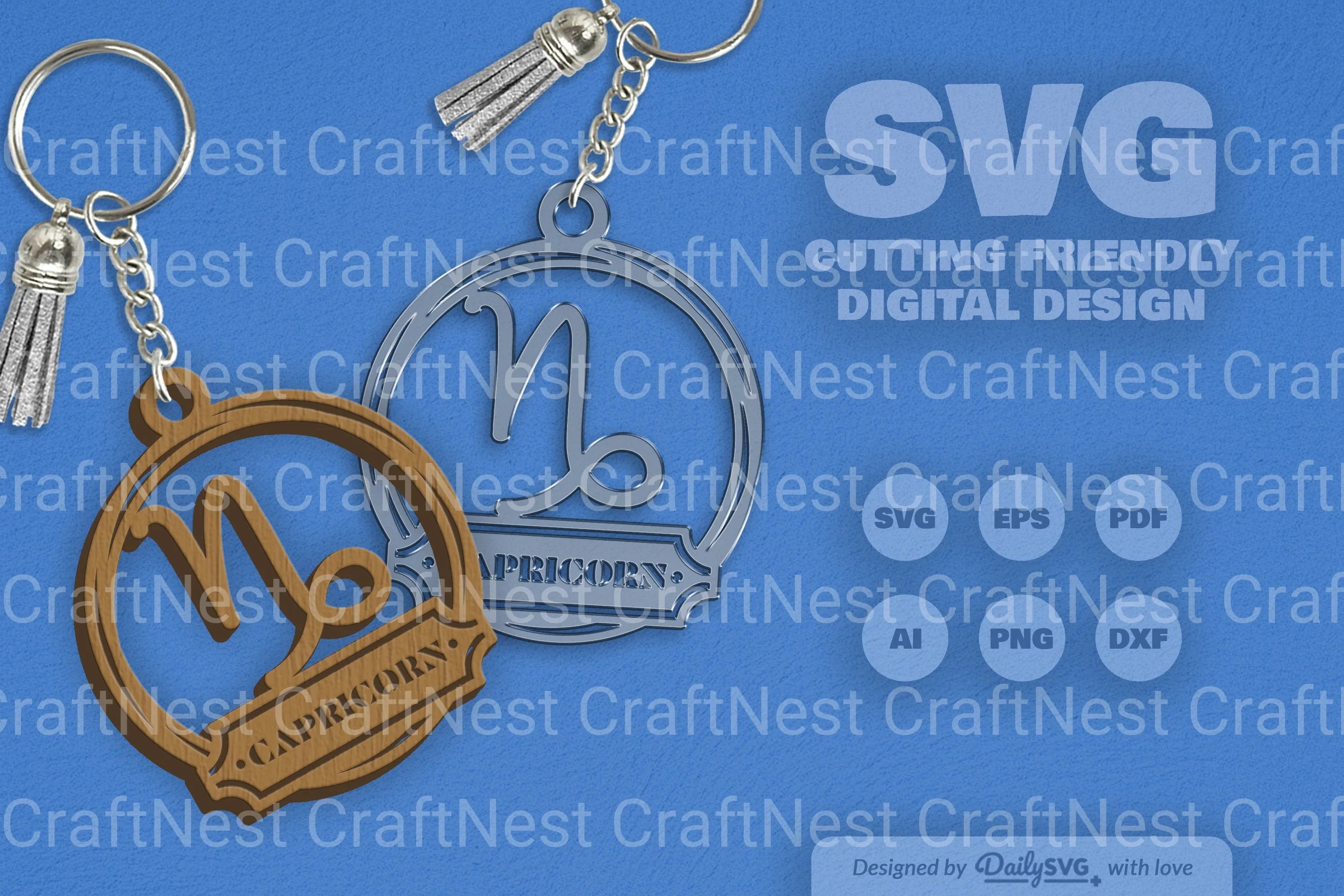 Capricorn Zodiac Sign SVG Bundle