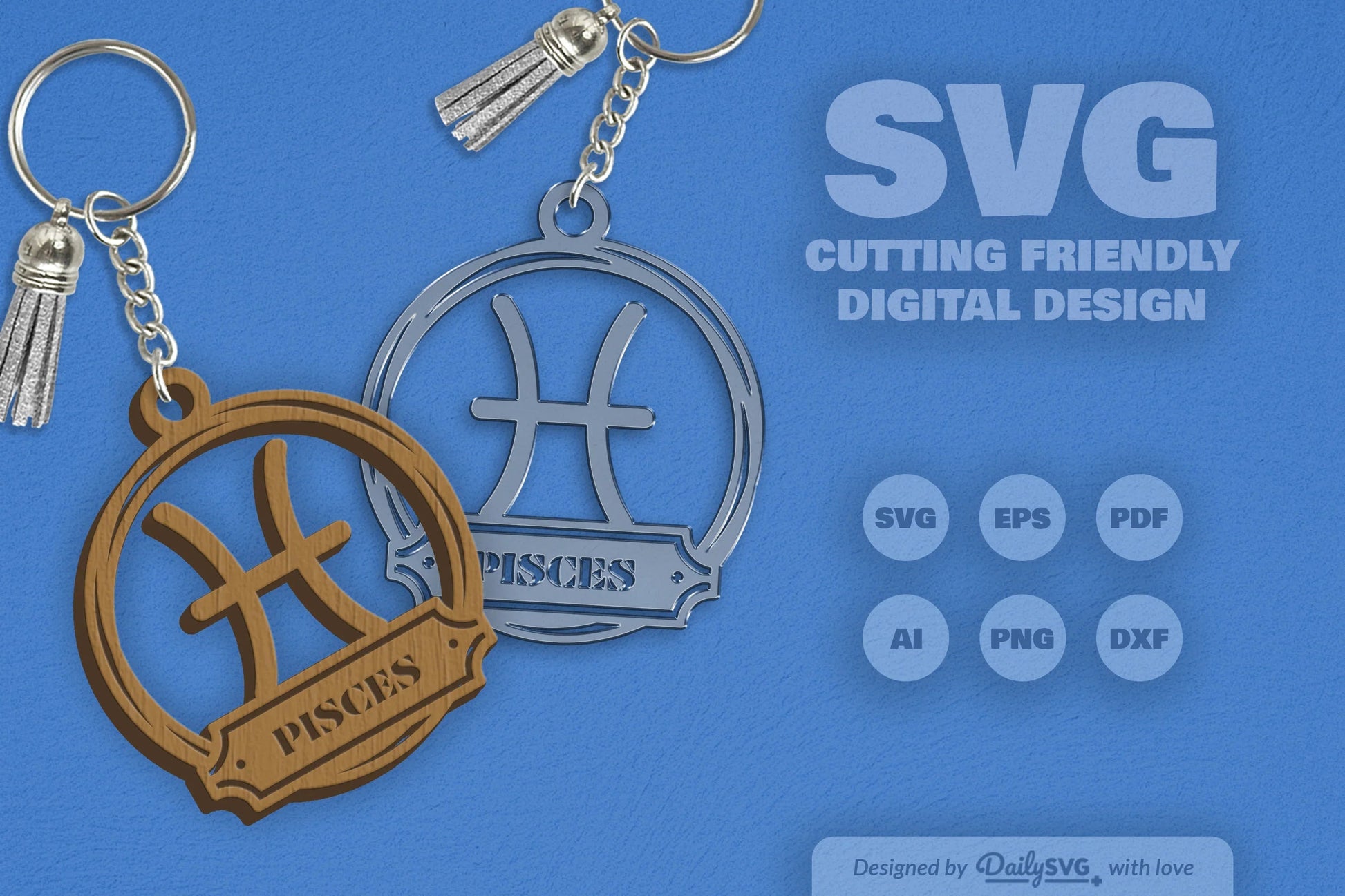 Pisces Zodiac Sign SVG Bundle - CraftNest - Digital Crafting and Art