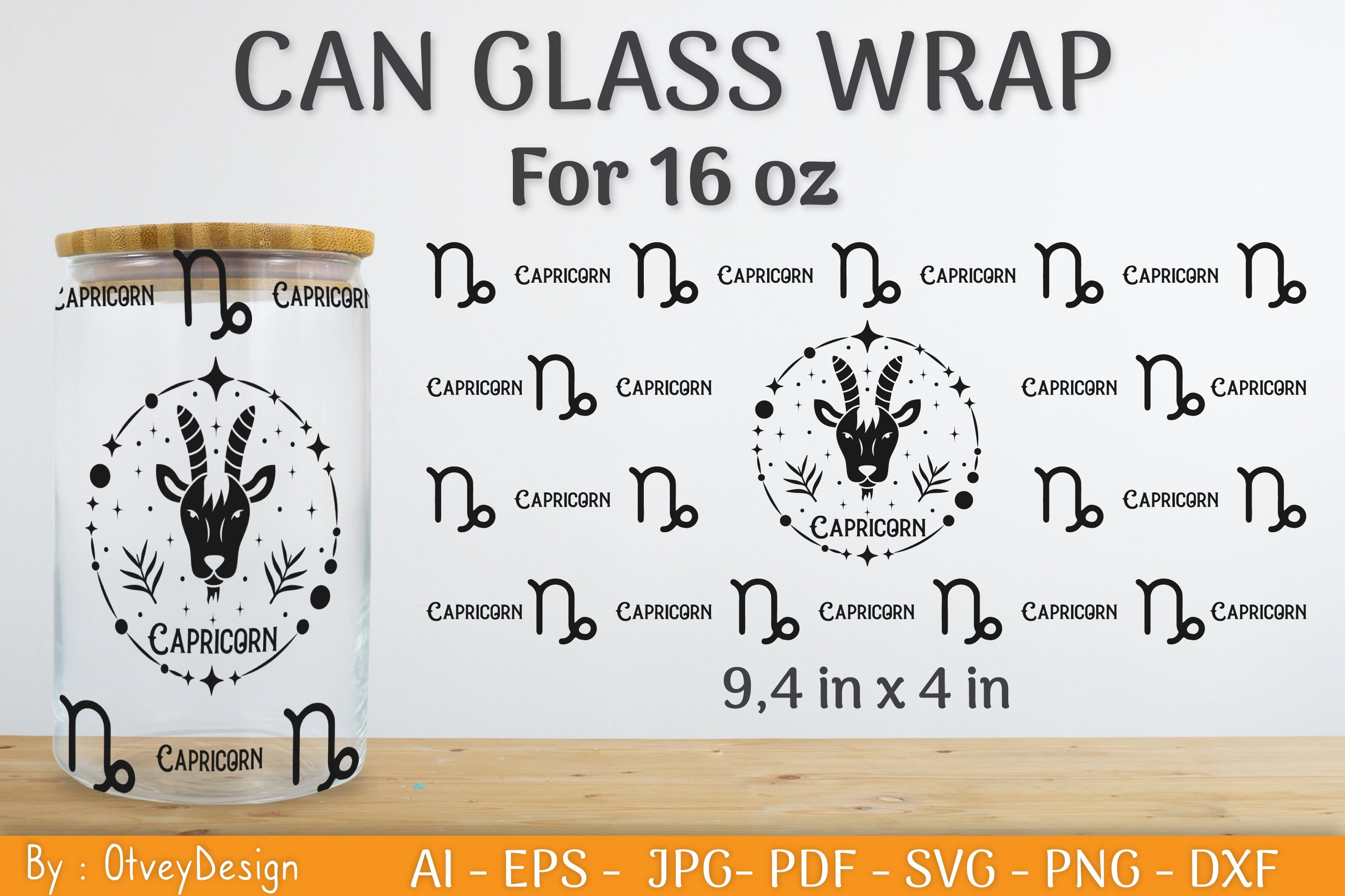 Zodiag Beer Can Glass 16 OZ SVG Bundle