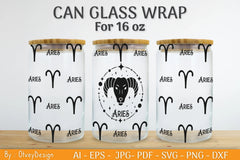 Zodiac Beer Can Glass 16 OZ SVG Bundle - CraftNest - Digital Crafting and Art