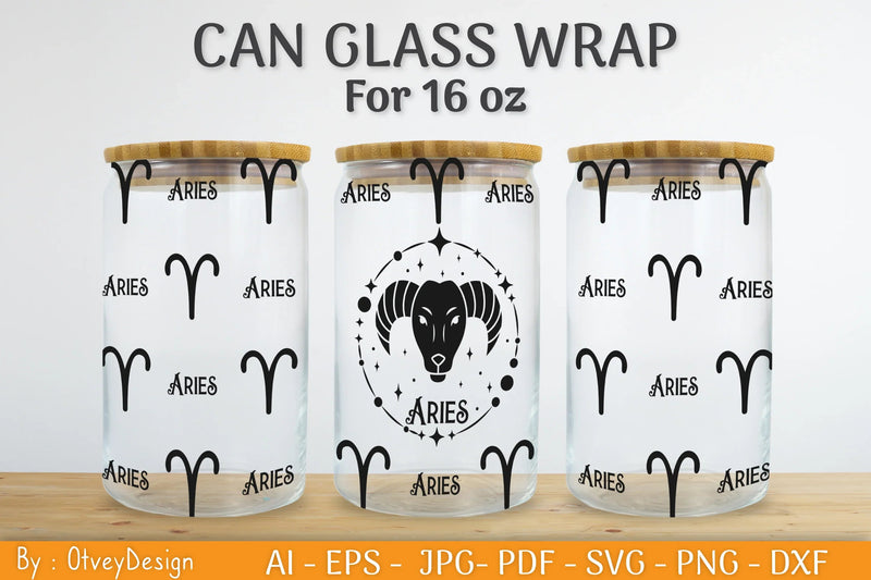 Zodiac Beer Can Glass 16 OZ SVG Bundle - CraftNest - Digital Crafting and Art