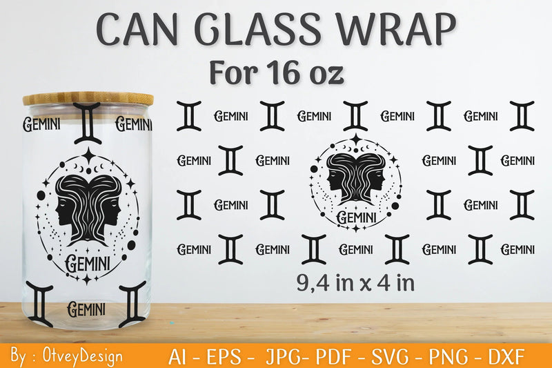 Zodiac Beer Can Glass 16 OZ SVG Bundle - CraftNest - Digital Crafting and Art