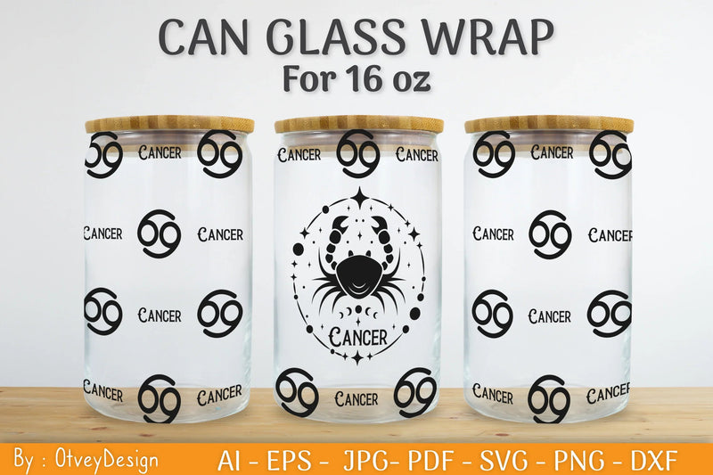 Zodiac Beer Can Glass 16 OZ SVG Bundle - CraftNest - Digital Crafting and Art