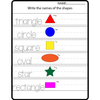 All About Shapes Worksheets