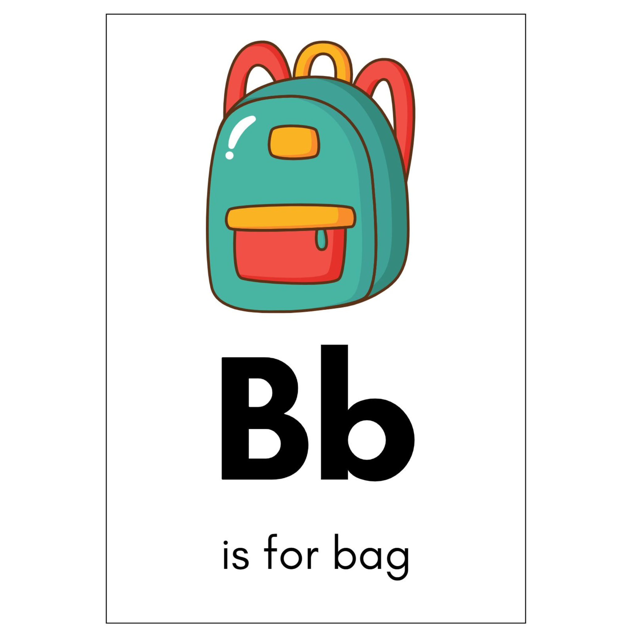 Alphabet Object Flashcards a Z
