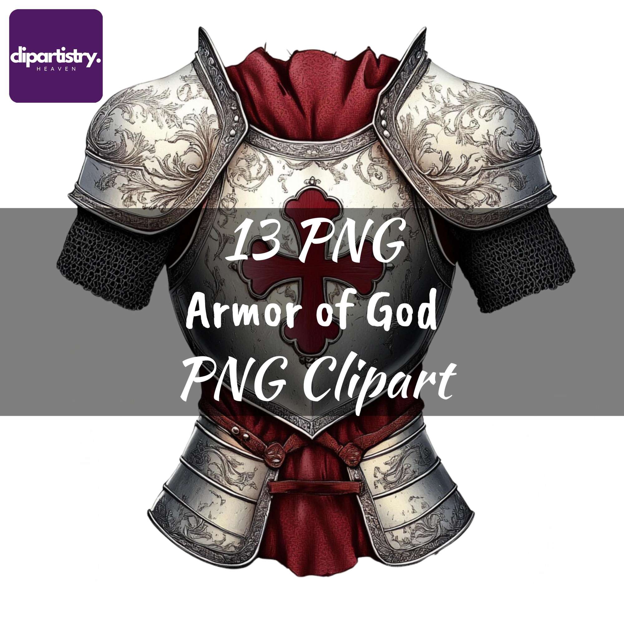 Armor of God Classic Knight Christianity Clipart - CraftNest - Digital Crafting and Art