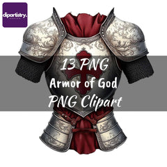 Armor of God Classic Knight Christianity Clipart - CraftNest - Digital Crafting and Art
