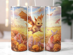 Cute Baby Dragons Tumbler Wrap - CraftNest