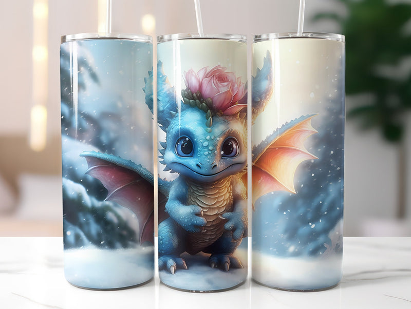 Cute Baby Dragons Tumbler Wrap - CraftNest