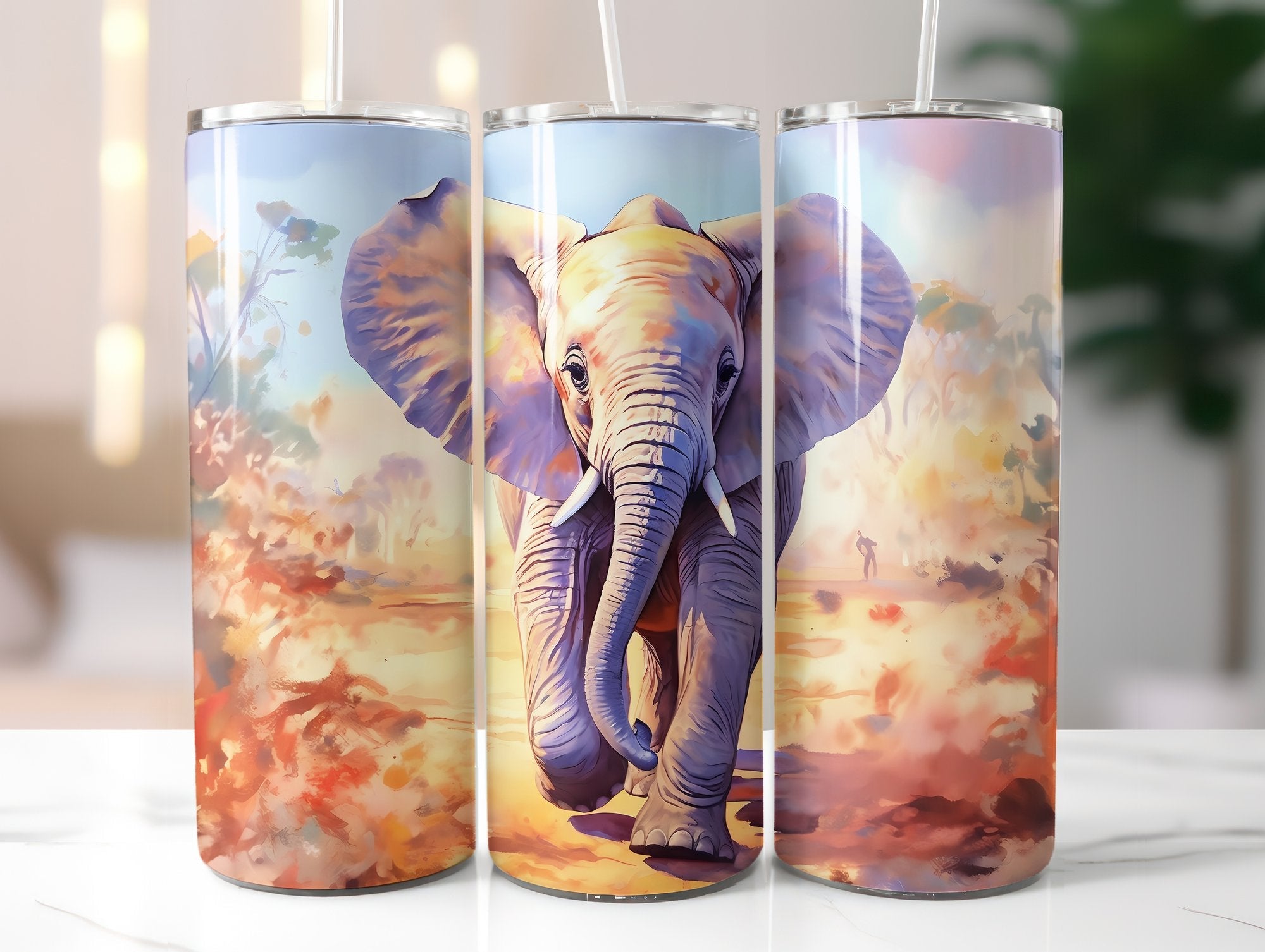Baby Elephant Tumbler Wrap - CraftNest