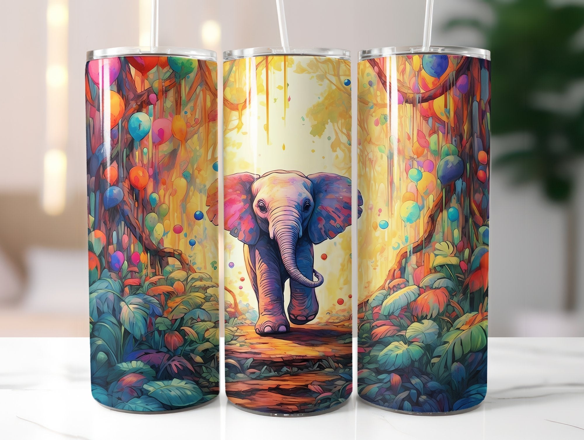 Baby Elephant Tumbler Wrap - CraftNest
