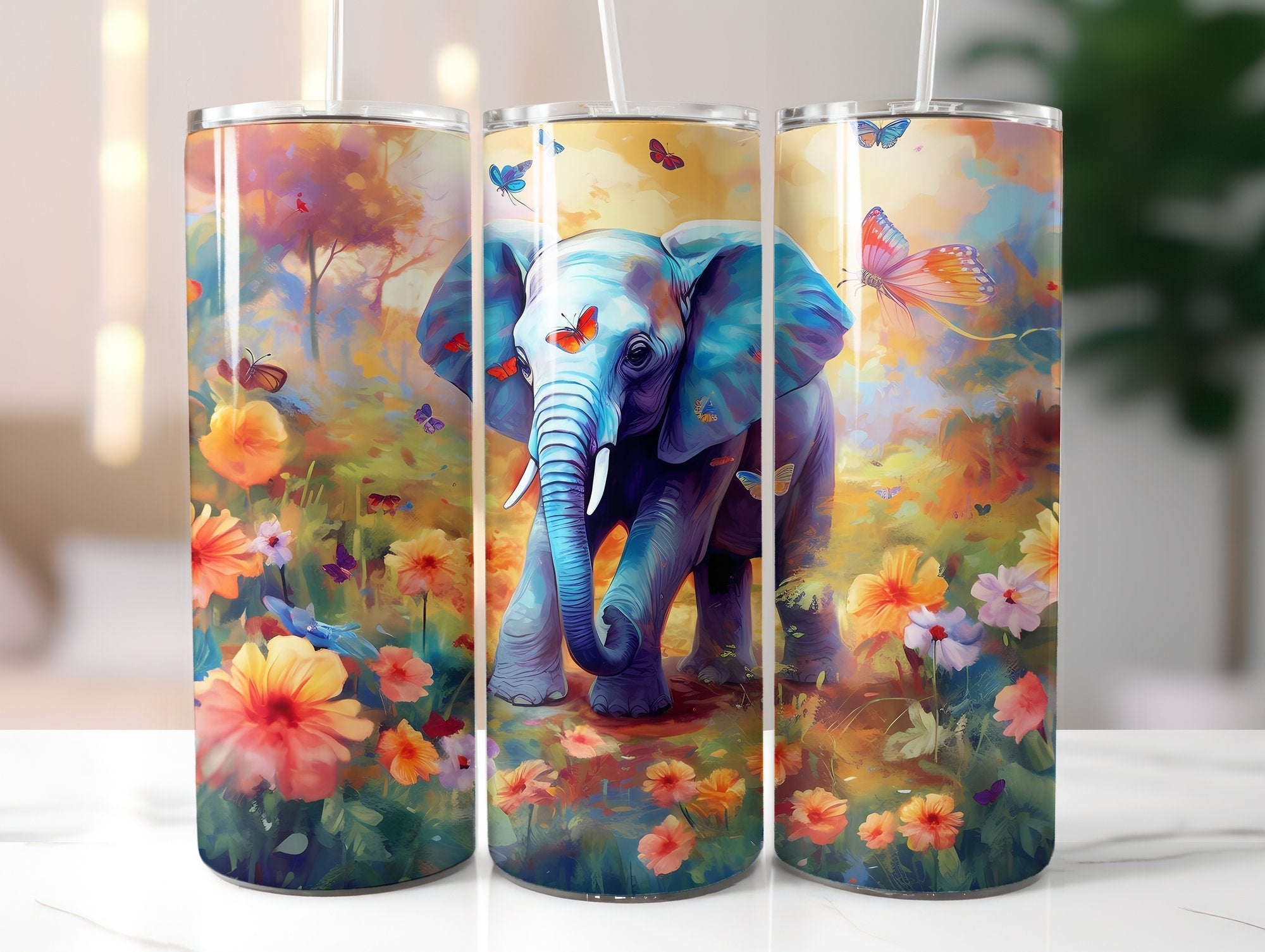 Baby Elephant Tumbler Wrap - CraftNest
