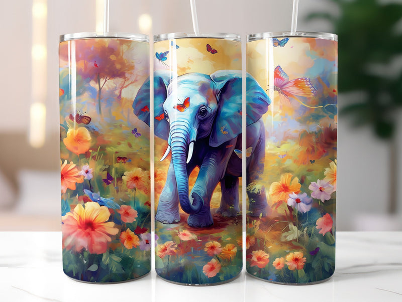Baby Elephant Tumbler Wrap - CraftNest