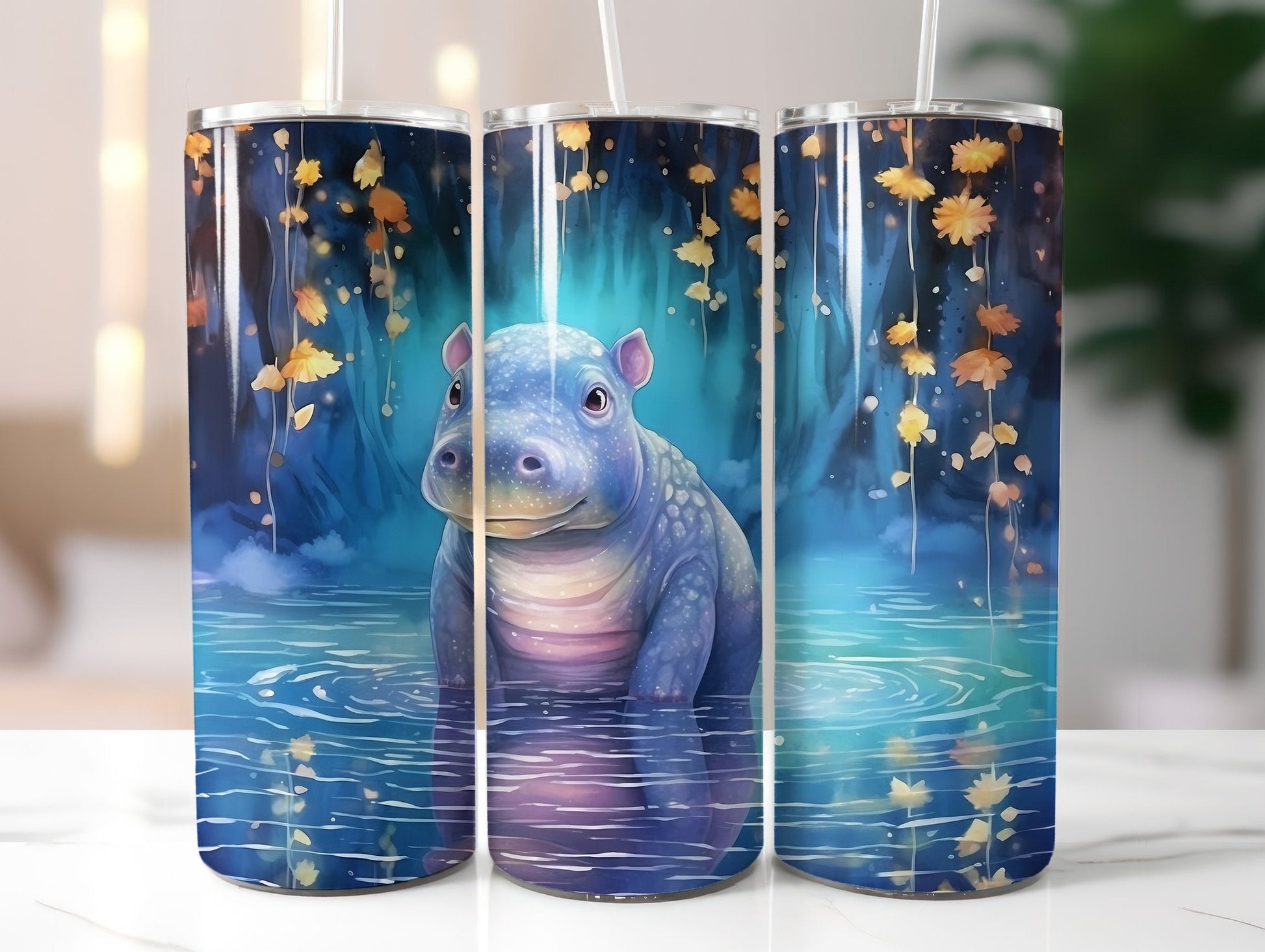 Baby Hippo Tumbler Wrap - CraftNest