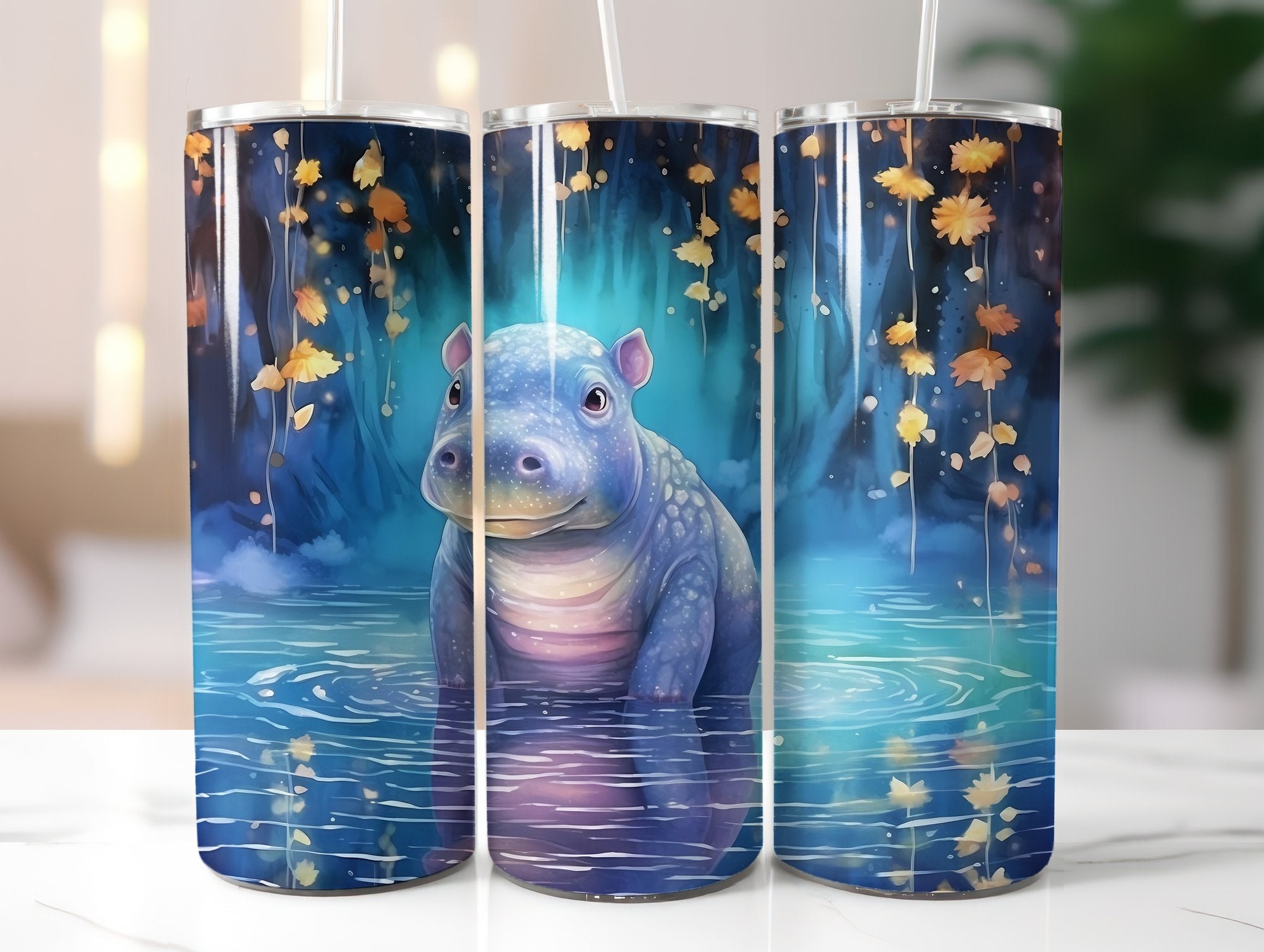 Baby Hippo Tumbler Wrap - CraftNest